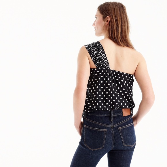 HP 🤩 J•Crew silk one shoulder top - Picture 10 of 10